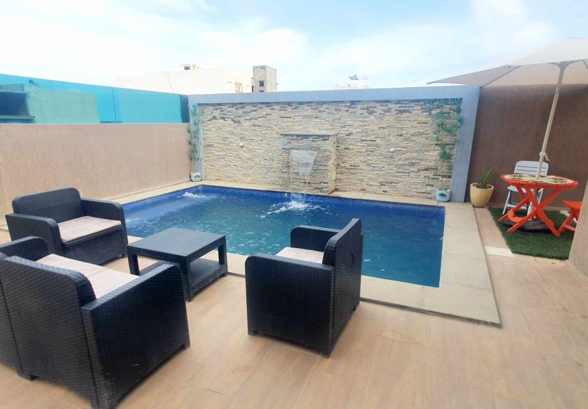 villa avec piscine s+3 à ezzahra_hammem_ghezaz