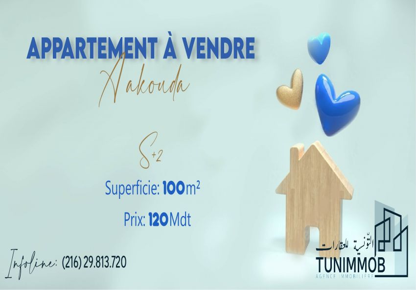 A #vendre un #appartement S2  à Akouda