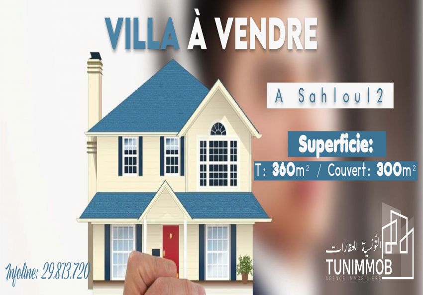 A #vendre une #villa  à sahloul