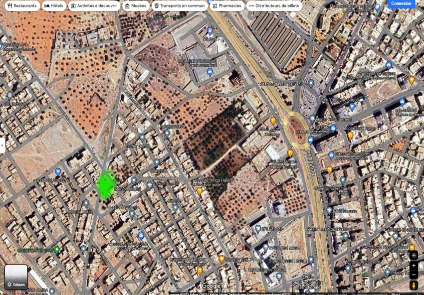 #Terrain [#443m²] #Zone des Villas #derrière #MG #Sahloul