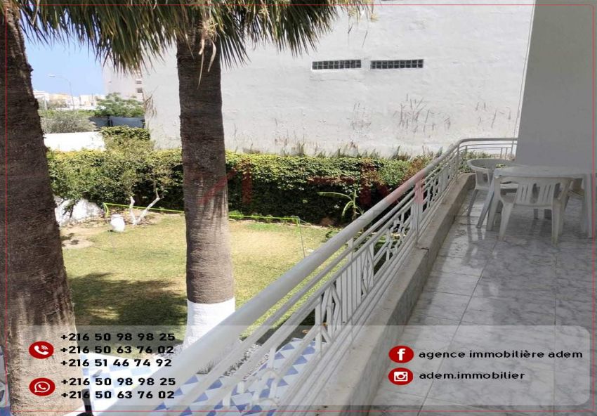 Location : Etage de villa S3 bien meublé Sousse