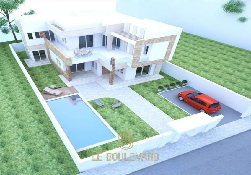 A vendre villa duplex S+3 avec piscine à Hammame4