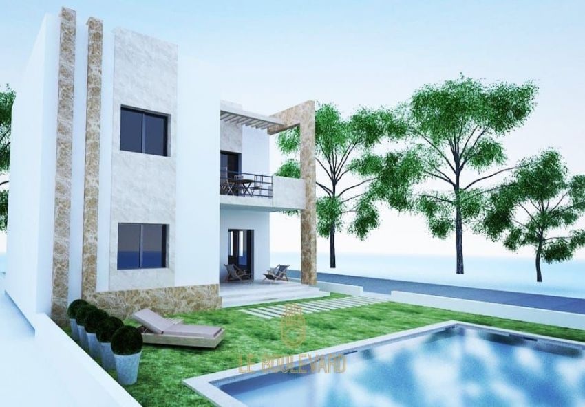 A vendre Villa duplex S+4 avec piscine à Hammamet Sud²