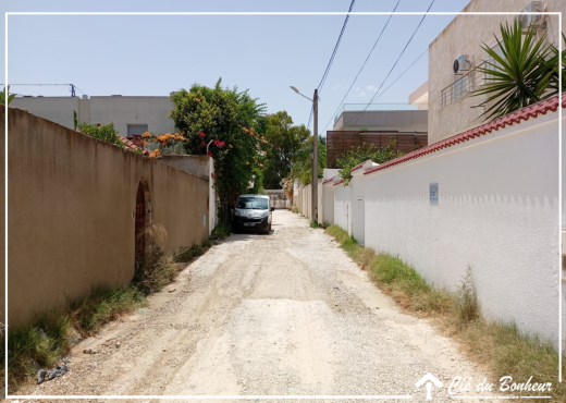 à vendre terrain cloturé