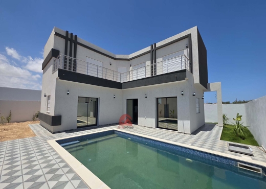 VILLA AVEC PISCINE - TITRE BLEU