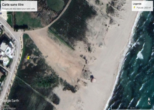 terrain à À Vendre à NABEUL - Maamoura Plage vd 1000 m2