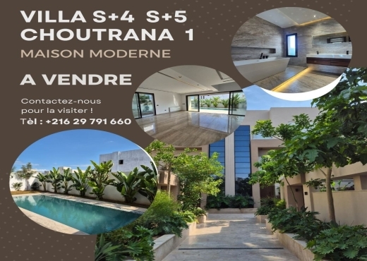 VILLA  S+4  PRESTIGE  CHOUTRANA 1