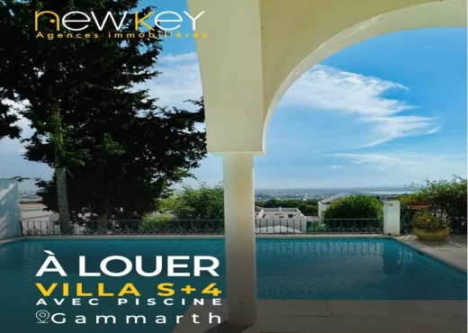 villa à À Louer à TUNIS - À Louer Villa S+4 a Gammarth