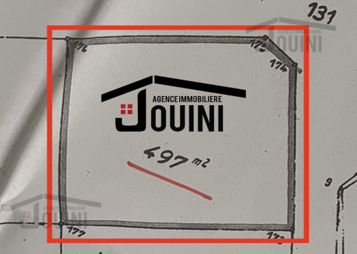 Terrain 497 M² à Borj Louzir La So