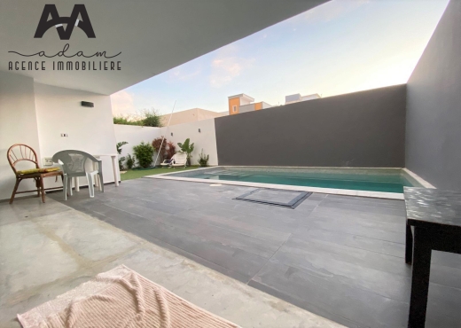 Villa S+3 avec piscine à Mrezga