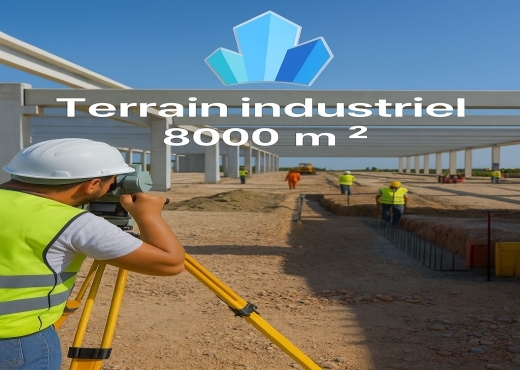 Terrain 8000 m² dans la ZI Mhamdia