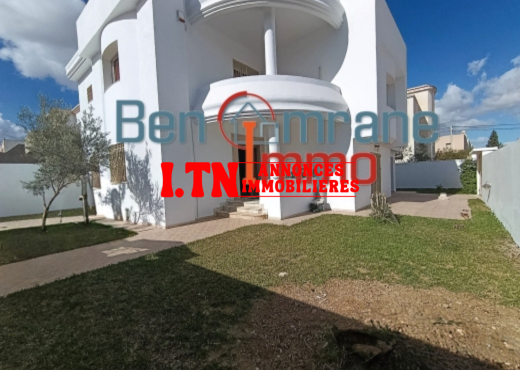 À Louer villa  S+5 Meublé Ghazella