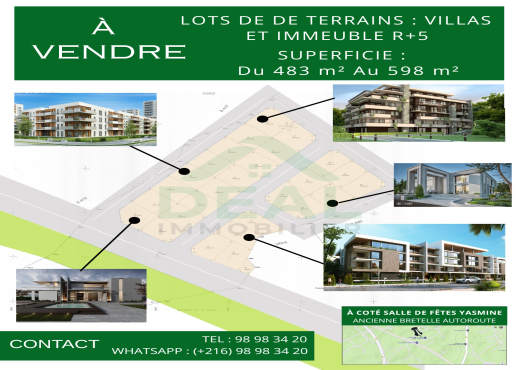 Lotissement à vendre situé à M'sak
