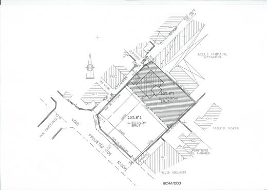 Terrain de 990 m² Route EL AINkm2