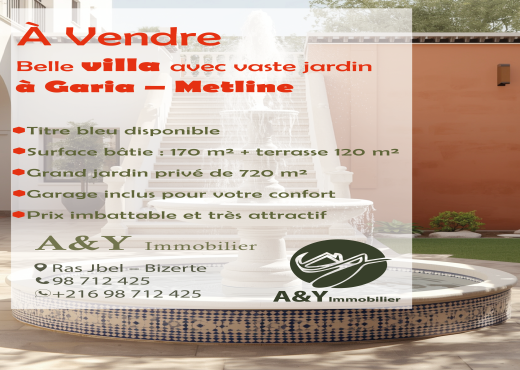 Belle villa à Garia ✨