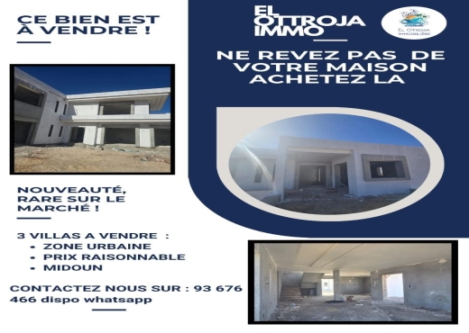 A Vendre Villa Midoun