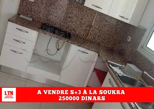 Appartement à À Vendre à ARIANA - A Vendre S+2 Cité Ghazella Ariana