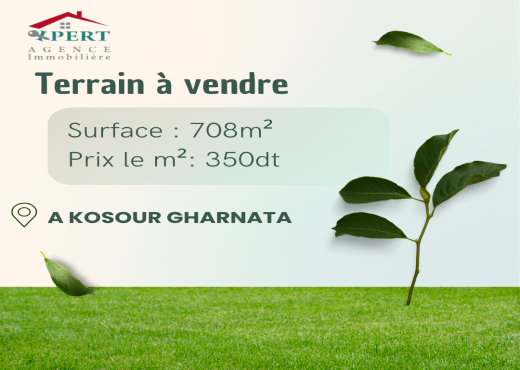 terrain a vendre a ksour gharnata