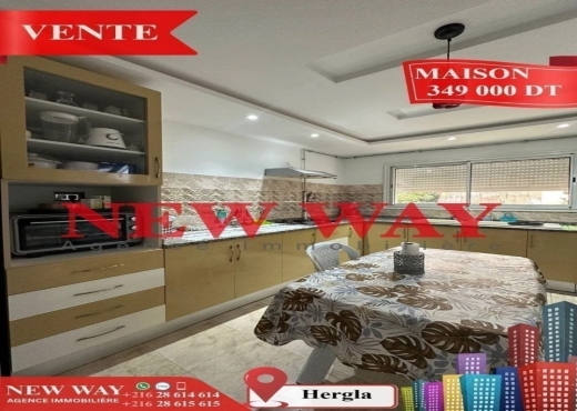 Maison à Hergla, Proche de toutes Commodités