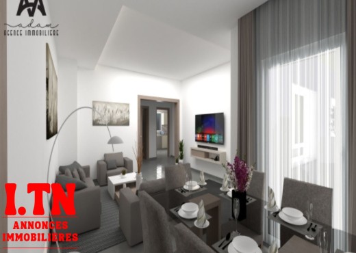 appartement S+1 de 66m² à Mrezga