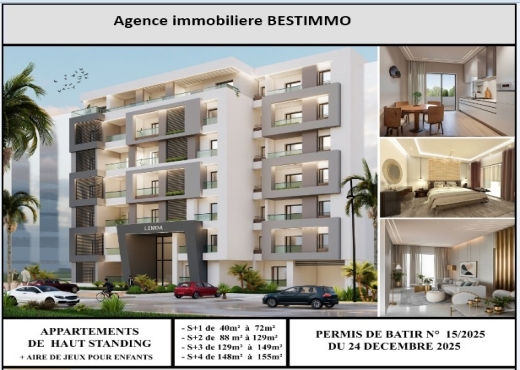 Appartements Neufs à El Ghazala