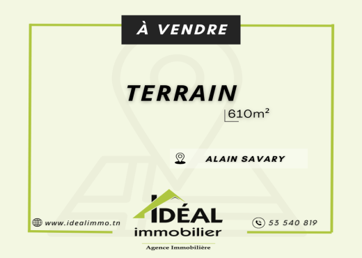 AV Terrain de 610m² à Alain Savary