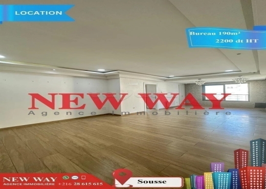 Bureau de 190 m² à Sousse