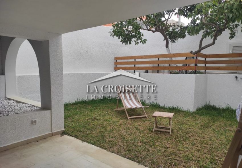 S+2 Meublé Avec Jardins à La Marsa ZRCL0162