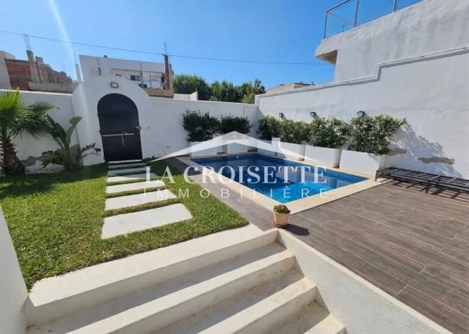 villa à À Louer à TUNIS - villa S+2 avec jardin et piscine