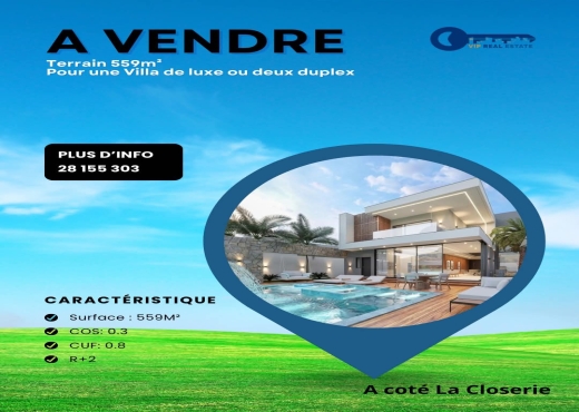 A Vendre Terrain à La Soukra