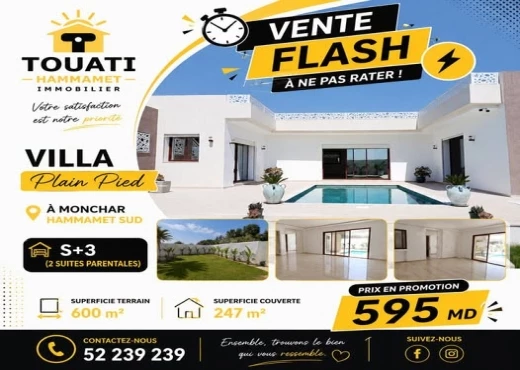 villa à À Vendre à NABEUL - villa à vendre