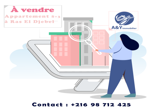 Opportunité rare ! S+3 de 135 m² – Ras El Djebel