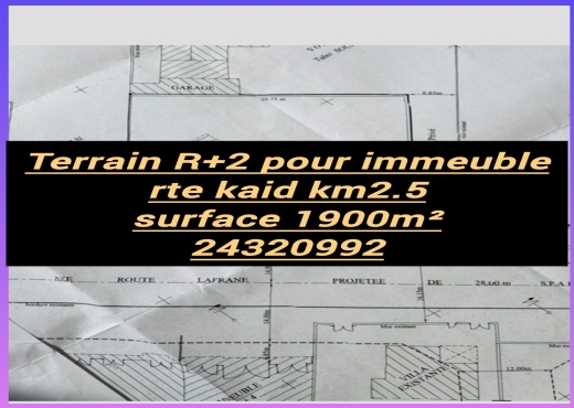 A Vendre Terrain Voca R+2
