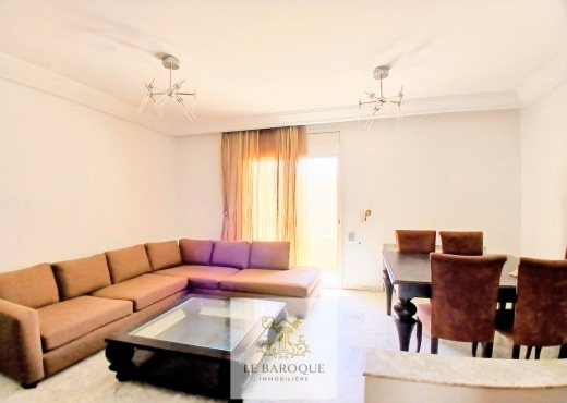 À louer un bel appartement s+2 meublé à la Route