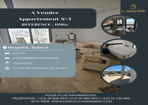 Appartement S+3 Haut Standing
