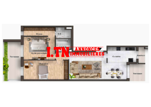 A vendre des app S+2 à Khezama