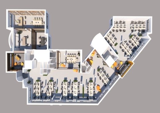 Super bureau 700 m² au lac 1