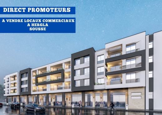 A Vendre Locaux Commerciaux à Hergla Sousse