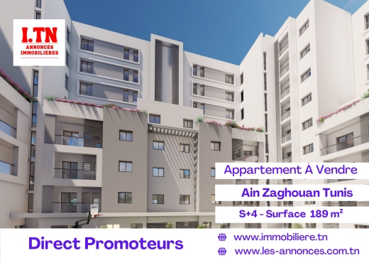 Appart S+4 A Vendre Ain Zaghouan
