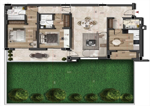 A Vendre S+2  Jardins de Carthage