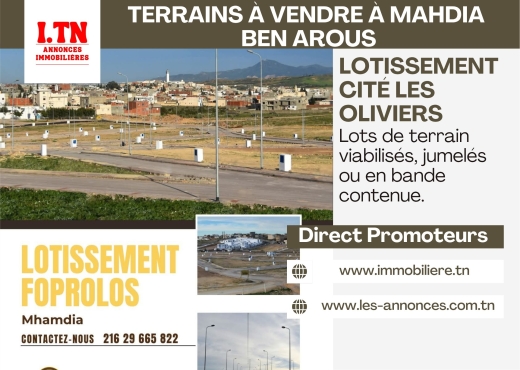 A Vendre Terrain Habitation Mhamdi