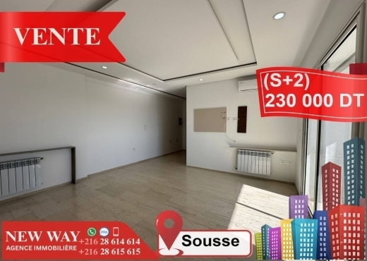 A Vendre Appart S+2 à Sousse