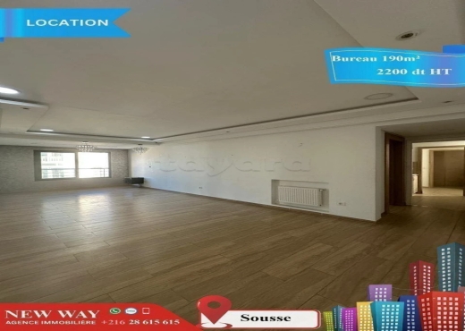 Bureau de 190 m² à Sousse