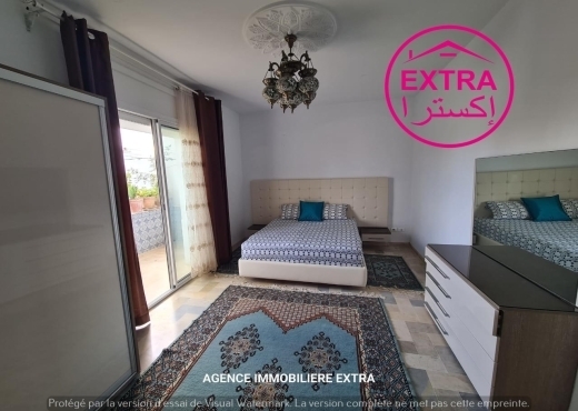 LOCATION ANNUELLE ETAGE VILLA LIDO DAR CHABENE