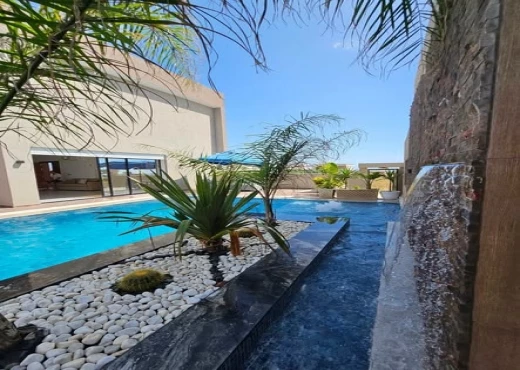villa À Louer à NABEUL - VILLA S+3 AVEC PISCINE & JACUZZI - Immobiliere.tn - Photo 3