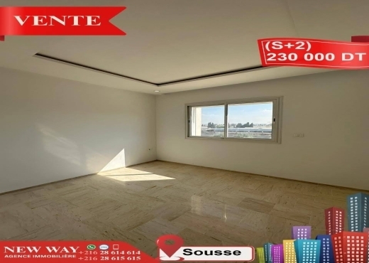 A Vendre Appart S+2 à Sousse