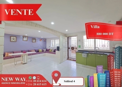 Villa à Sahloul 4 dans un quartier calme et Réside