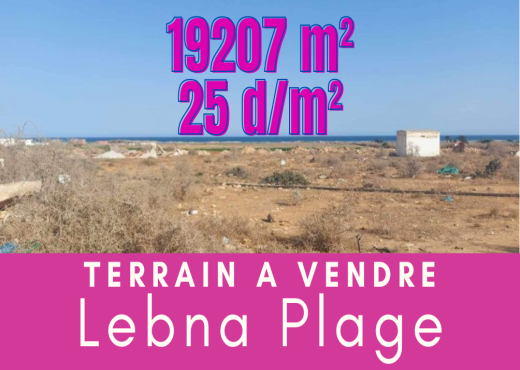 Terrain à Lebna Plage