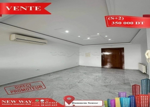 (S+2) Direct Promoteur à Hammam Sousse