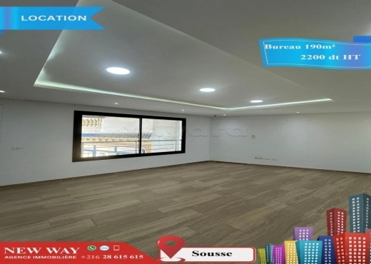 Bureau de 190 m² à Sousse